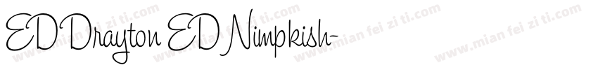 ED Drayton ED Nimpkish字体转换